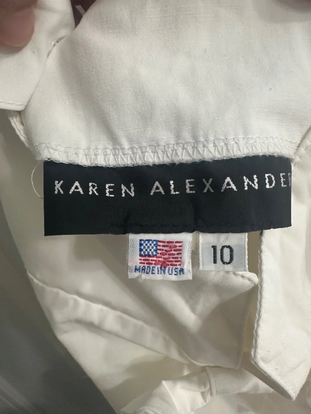 KAREN ALEXANDER Vtg WHITE JUMPSUIT parachute pant ROMPER pockets 10 style W4169 - Picture 2 of 15